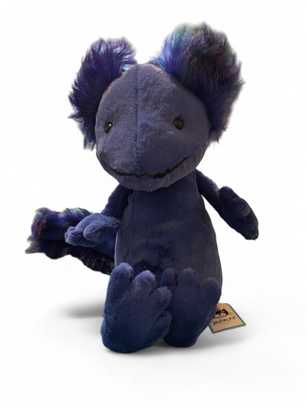 Authentic retired Jellycat Andie blue Axolotl medium brand new with tags